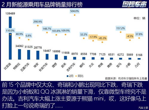 图观车市 2月新能源车上险销量排行榜